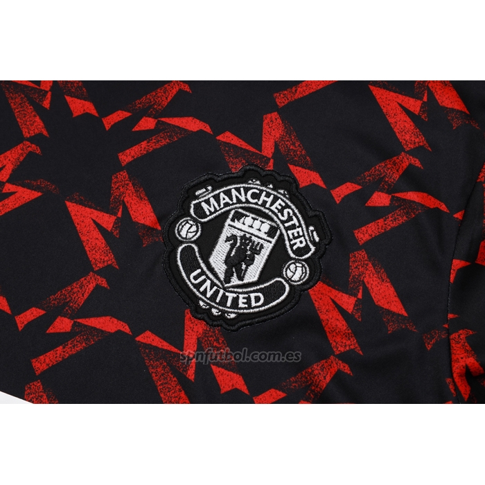 Chandal del Manchester United Manga Corta 2024-2025 Rojo - Pantalon Corto
